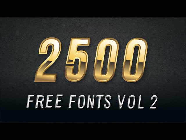 2500 Free Beautiful Fonts -  [ Vol-2] Download NOW! 📩 | Best Free Fonts Pack For Designers