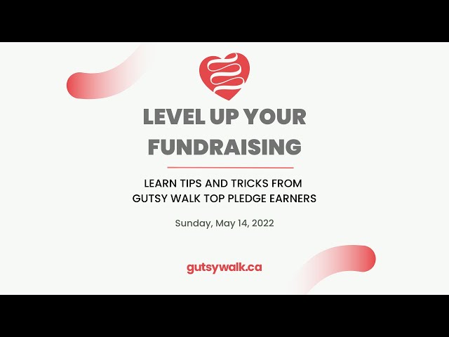 Level Up Your Gutsy Walk Fundraising - Part 2