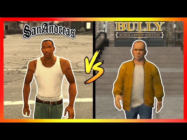 GTA San Andreas vs. Bully | Ultimate Face-Off! 🔥 (Physics, A.I. & Details Comparison)