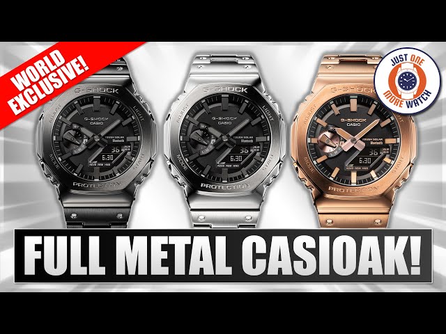 World Exclusive! Full Metal CasiOaks! GM-B2100D/DB/GD!