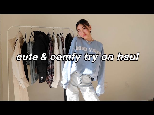 WINTER & EARLY SPRING CLOTHING HAUL | cute coats, puffer and comfy pieces!