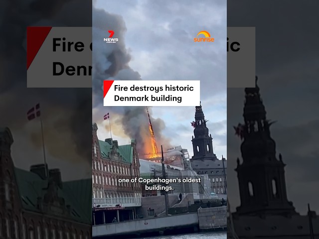 Fire destroys historic Denmark building