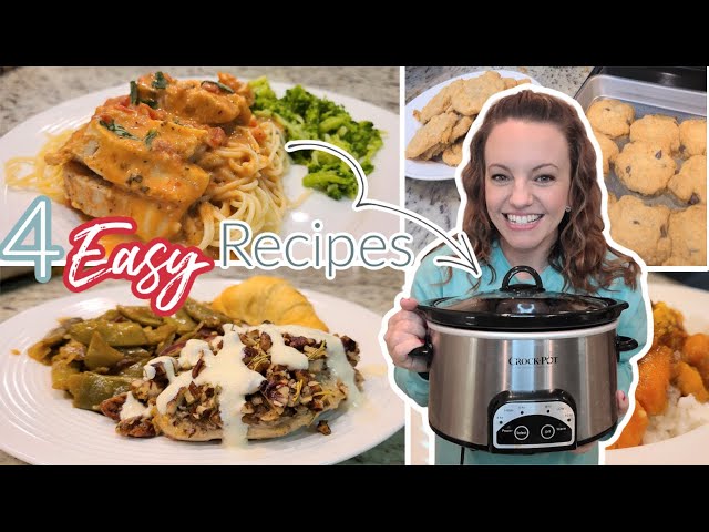 WHAT'S FOR DINNER? | 2 EASY CROCKPOT DINNERS | COOKIE RECIPE