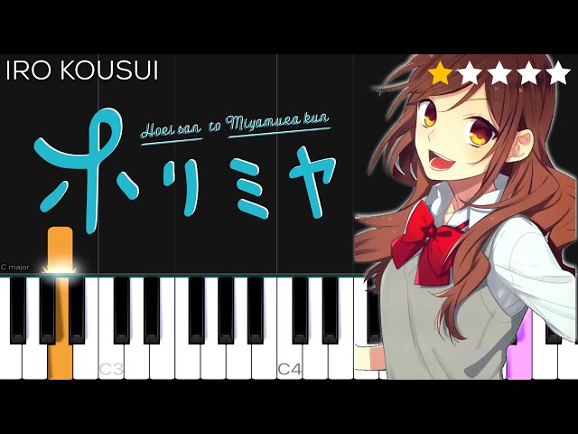 Horimiya OP - Iro Kousui (色香水) | EASY Piano Tutorial