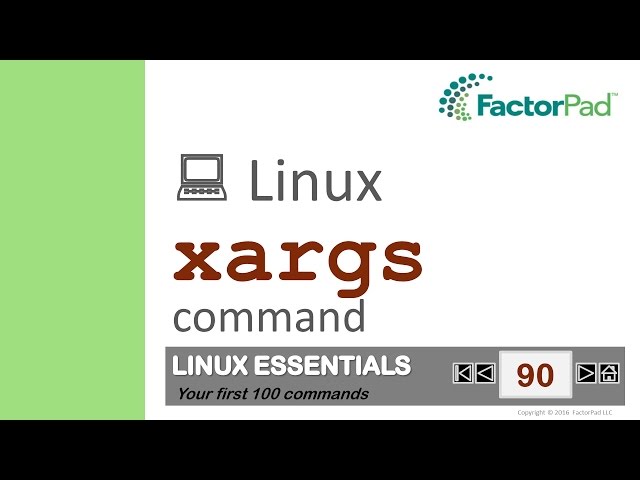 Linux xargs command summary with examples