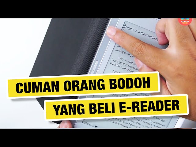 ⚡️ E-READER itu LEMOT, BULUK, MAHAL PULA! NGAPAIN DIBELI..?? | e-Reader vs Tablet