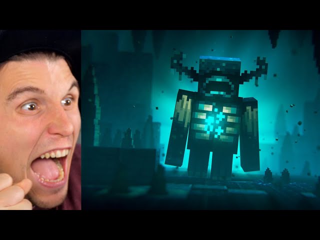 Paluten REAGIERT auf Der Kampf gegen den WARDEN (Minecraft Animation)