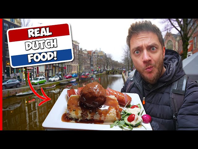 REAL DUTCH FOOD TOUR in the Netherlands! (First Time in Amsterdam)