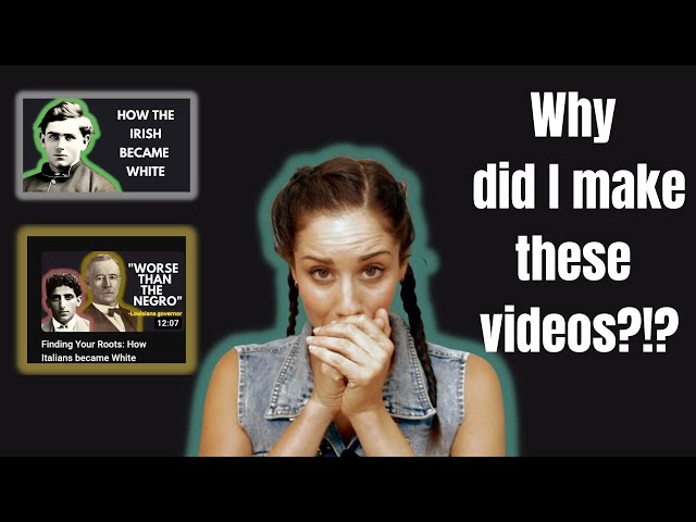 Why I make videos about becoming "White'"