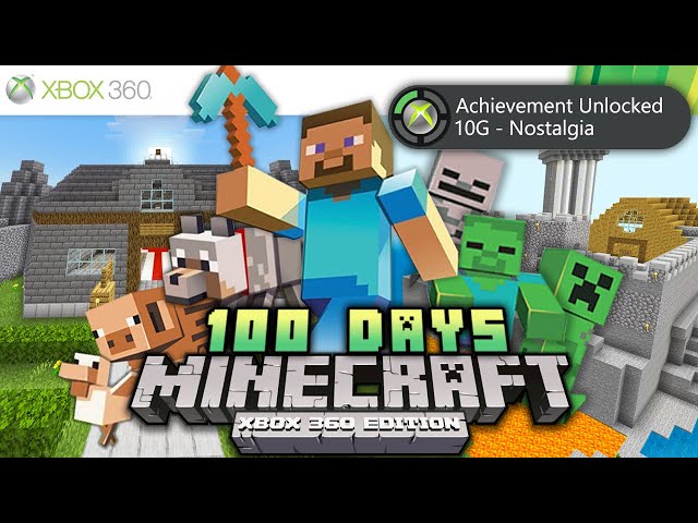 I Survived 100 Days in Minecraft Xbox 360 Edition