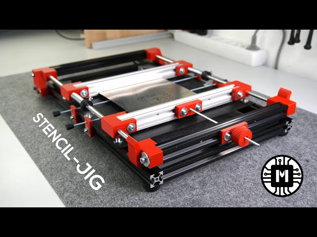 I've built a Stencil Jig for fast and easy PCB assembly | makermoekoe