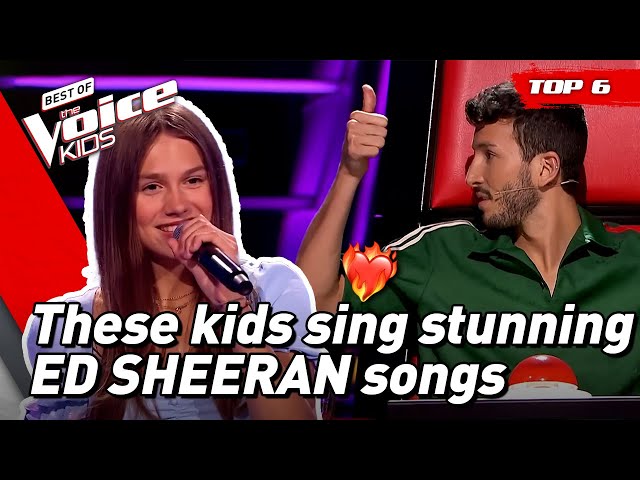 Best of ED SHEERAN on The Voice Kids | Top 6