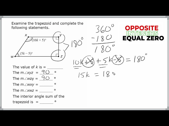 Solving Equations And Trapezoid Angles