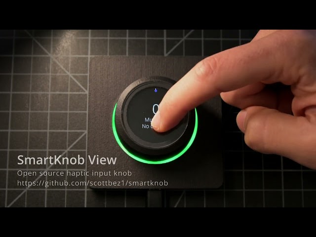 DIY haptic input knob: BLDC motor + round LCD