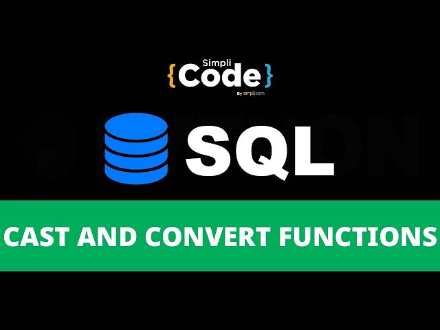 Cast And Convert Functions In SQL | CAST() And CONVERT() In SQL | SQL For Beginners | SimpliCode