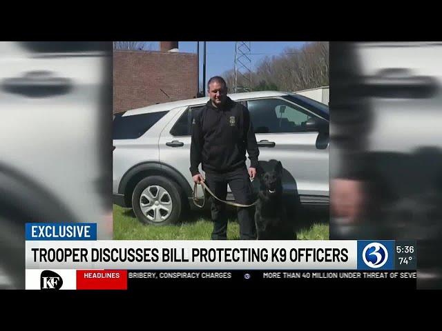 Trooper discusses bill protecting K9 officers