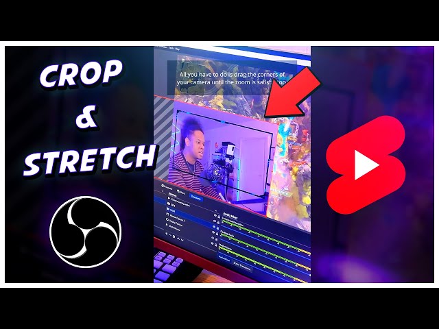 How to crop in OBS Studio Tip/trick for Cam Overlays #shorts
