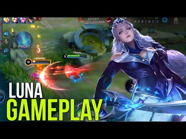 HOK : Luna Intense Gameplay | Hardest hero in honor of Kings