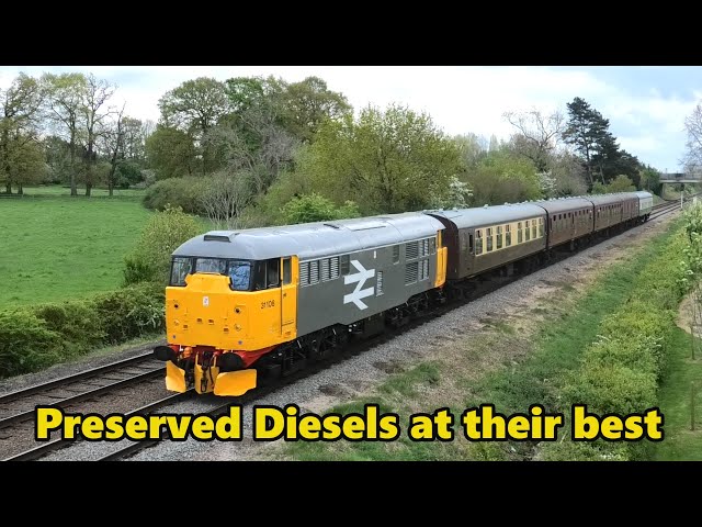 Lineside Video of The Great Central Railway Diesel Gale 26/04/24