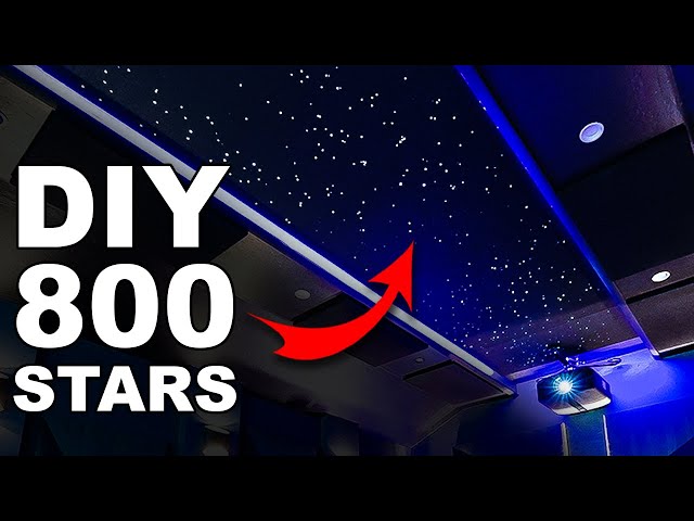 I Made My Own Fiber Optic Star Ceiling Panels | Home Theater Shed