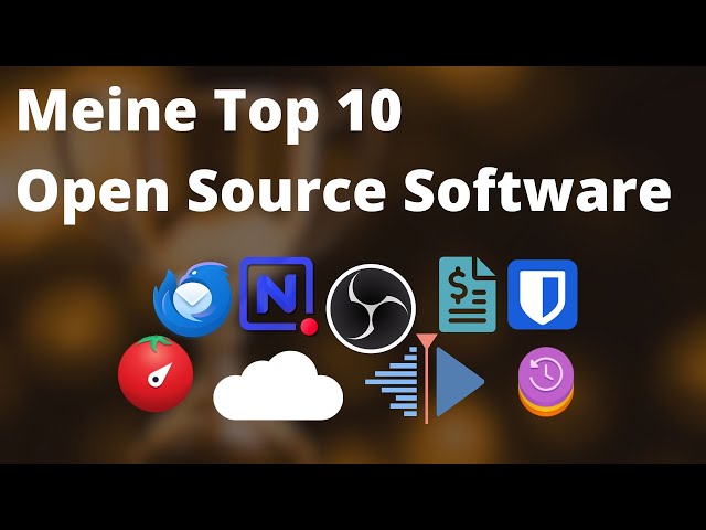 Meine Top 10 Open Source Programme 2023 (teils Server-Software)