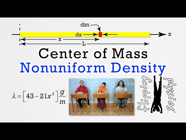 Nonuniform Density Center of Mass