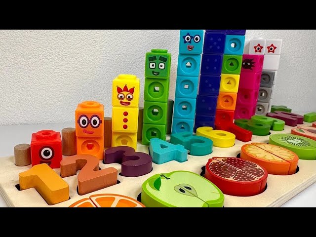 Toy Learning Activity Educational Video Learn COUNT 1 to 10 with Numberblocks Puzzle Activity Board