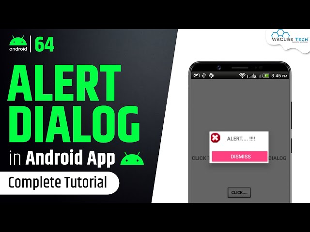 How to Create AlertDialog in Android | Android Alert Dialog Tutorial