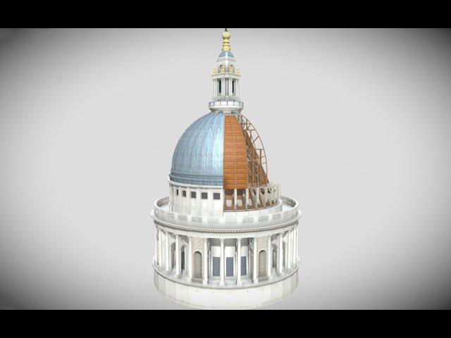 How is St. Paul's Cathedral dome constructed?