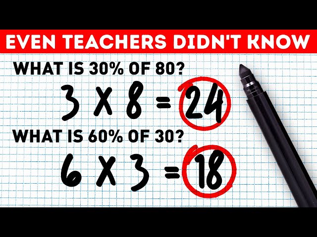 10 Math Tricks School Didn't Teach You But Should Have