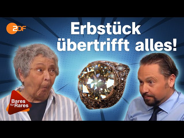 Gigant aus Diamant: Ring mit 3,7 Karäter über schwere Nachkriegszeit gerettet | Bares für Rares