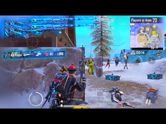 OMG😰 LAST ZONE FIGHT in FROZEN KINGDOM w/ DOUBLE AWM😱NEW BEST SNIPER GAMEPLAY in 2024🔥PUBG Mobile