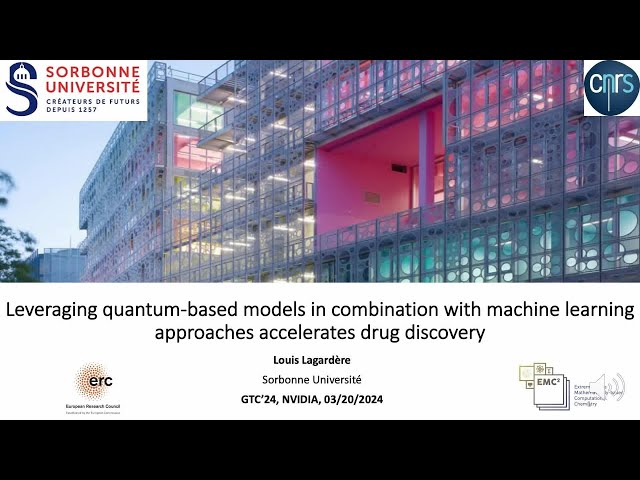 Accelerating Drug Discovery by Combining Quantum-Based Models w/ Machine Learning | NVIDIA GTC 2024