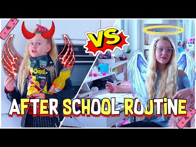 AFTER SCHOOL ROUTINE ANGEL VS DEVIL / MaVie Noelle