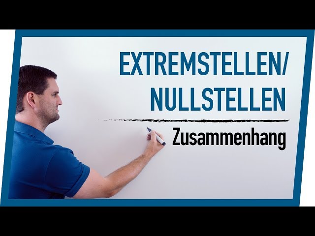 Zusammenhang Extremstellen & Nullstellen | Mathe by Daniel Jung