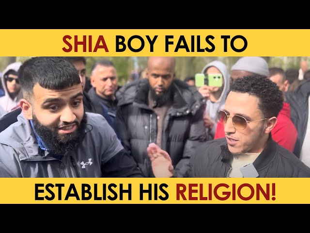 Shia Boy Fails To Establish His Religion! | Speakers Corner
