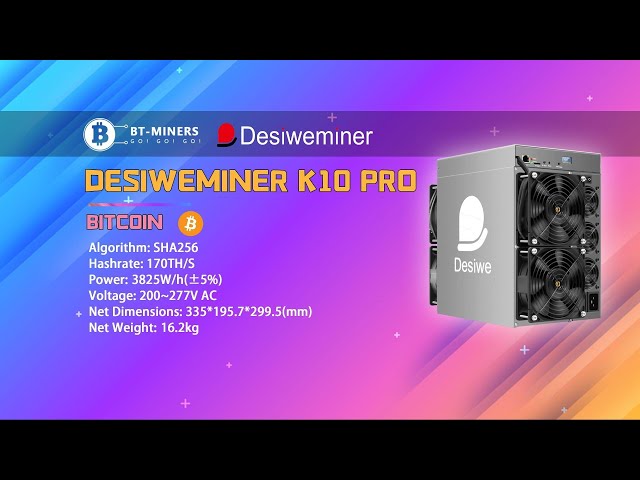 DesiweMiner K10 Pro 170Th 3825W Bitcoin Miner Setup