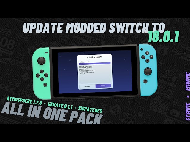 How to Update modded Nintendo Switch to 18.0.1 // Atmosphere 1.7.0 Hekate 6.1.1 // BEST GUIDE