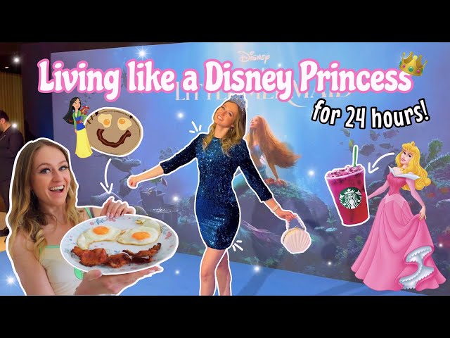 Living like a DISNEY PRINCESS for 24 Hours Challenge!!😱👑🧜🏻‍♀️🫧🏰 *HUGE SURPRISE!!🫢* | Rhia Official♡