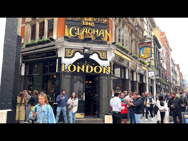 [4K]🇬🇧London Spring Walk: Regent St.to Soho, Carnaby St. Lunch at Dishoom Carnaby🍛 Apr. 2022