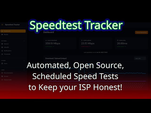 Speedtest Tracker, and Open Source, Self Hosted Speedtest Running on a Schedule.