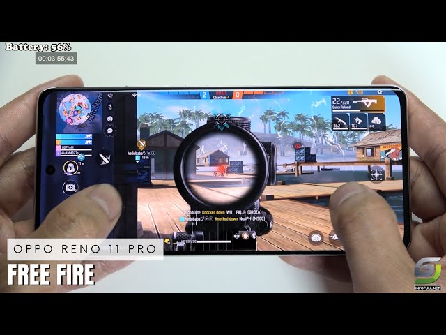 Oppo Reno11 Pro test game Free Fire | Dimensity 8200 5G
