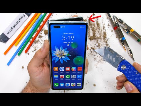 a $3,000 dollar folding phone?! - Huawei Mate X2 Durability Test!