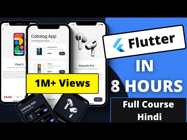 Master Flutter in Just 8 Hours | Full Course Hindi @HindiCodepur
