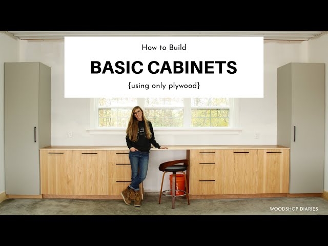 How to Build Basic Cabinets--Using ONLY PLYWOOD!