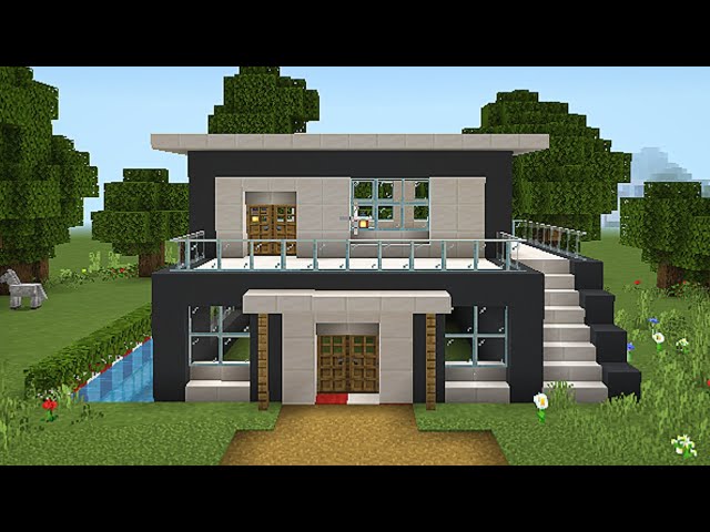 Minecraft: How To Build Easy Modern House Tutorial
