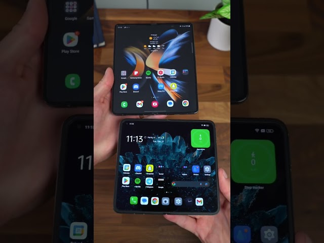 Samsung Galaxy Z Fold 4 vs OPPO Find N2 foldables! Which size do you like better?? #tech #android
