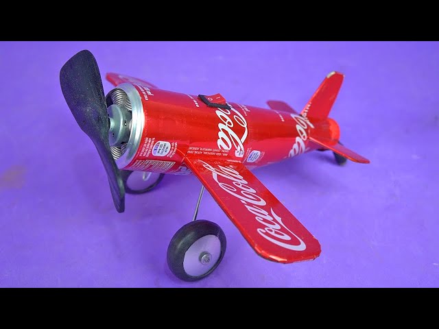 Making an Amazing Mini Airplane Fan with Soda Cans