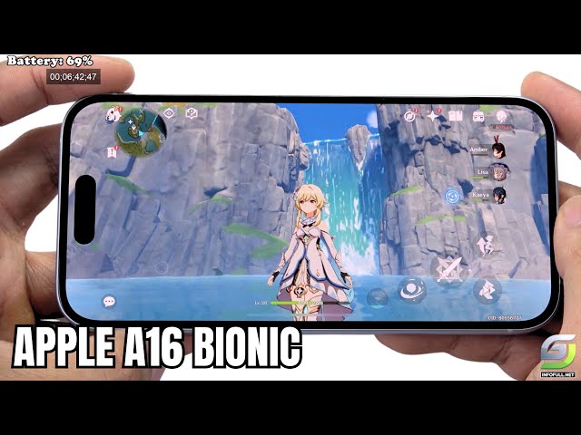 iPhone 15 test game Genshin Impact Max Setting | Highest 60 FPS