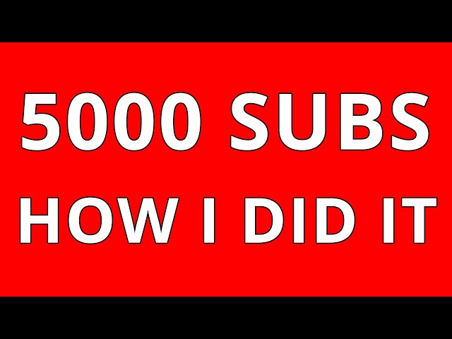 HOW I GOT 5000 SUBS HALF A YEAR - Get Massive Growth On YouTube In 2020